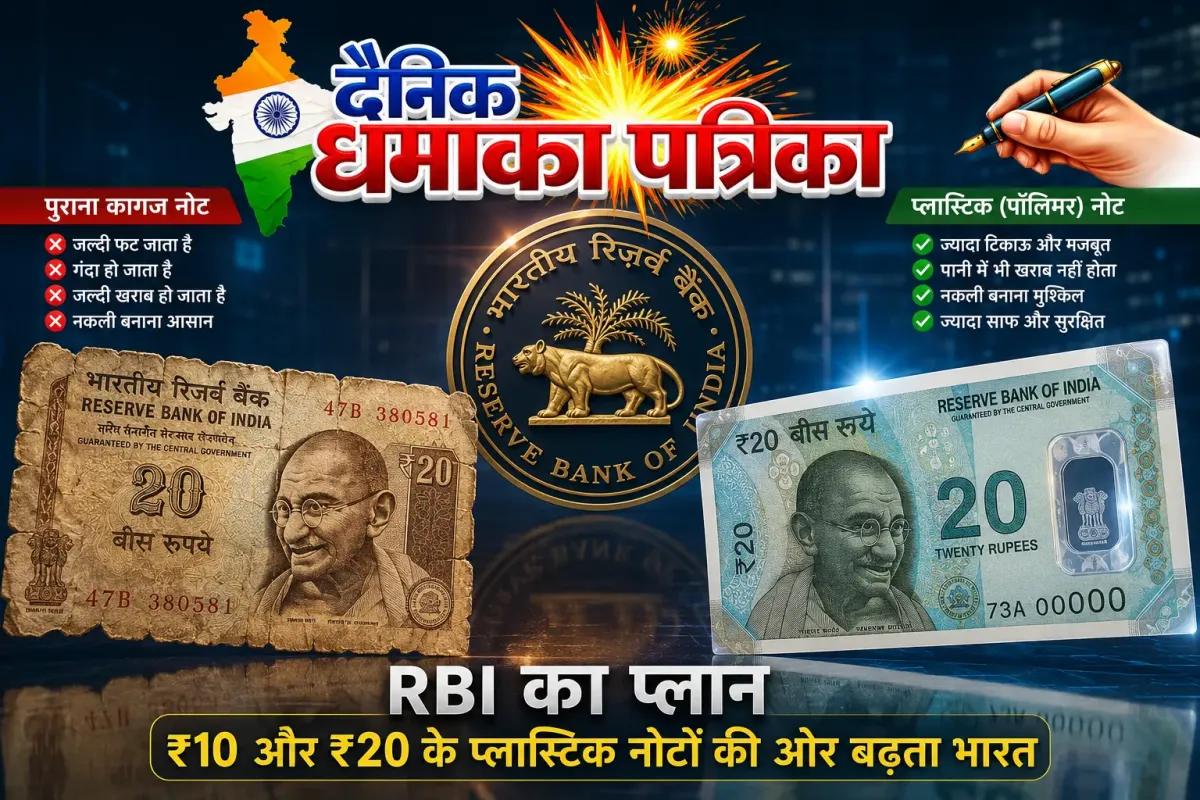 RBI ने ₹10-20 के प्लास्टिक नोटों की दी हरी झंडी? कागज के नोट होंगे बंद? पूरा प्लान पढ़ें
